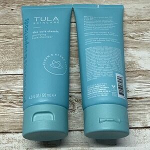 Lot Of 2 TULA SKINCARE The‎ Cult Classic Purifying Face Cleanser 4floz/120ml New